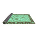 Sideview of Oriental Turquoise Traditional Rug, abs3562turq