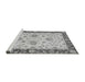 Sideview of Machine Washable Oriental Gray Traditional Rug, wshabs3562gry