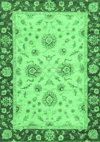 Oriental Emerald Green Traditional Rug, abs3562emgrn