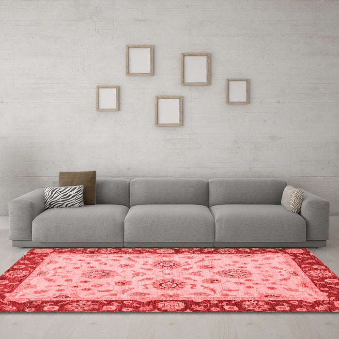 Traditional Red Washable Rugs