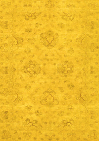 Abstract Yellow Modern Rug, abs3563yw