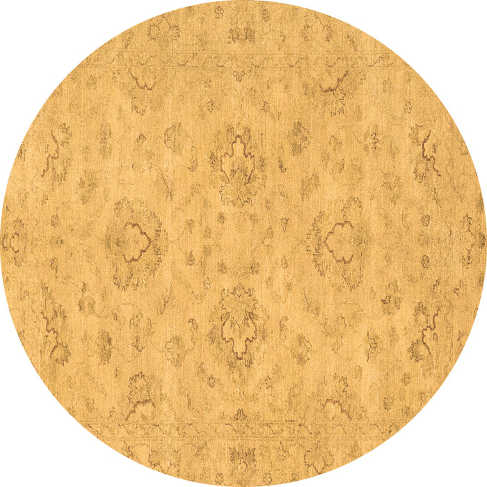 Round Machine Washable Abstract Brown Modern Rug, wshabs3563brn