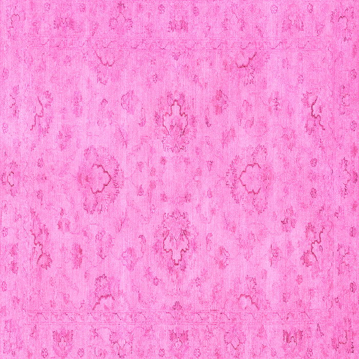 Square Machine Washable Abstract Pink Modern Rug, wshabs3563pnk