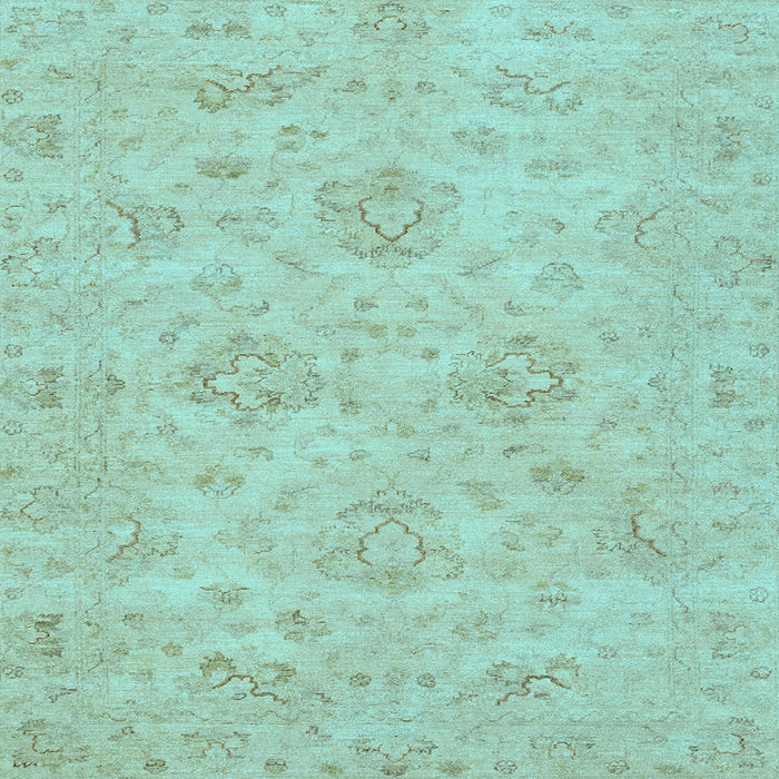 Square Abstract Light Blue Modern Rug, abs3563lblu