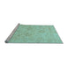 Sideview of Machine Washable Abstract Light Blue Modern Rug, wshabs3563lblu