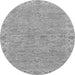 Round Abstract Gray Modern Rug, abs3564gry