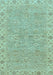 Abstract Light Blue Modern Rug, abs3564lblu