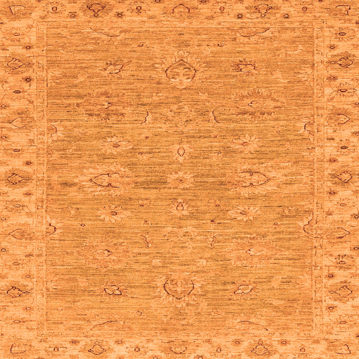 Square Abstract Orange Modern Rug, abs3564org