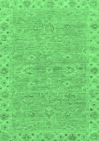 Abstract Emerald Green Modern Rug, abs3564emgrn