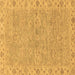 Square Abstract Brown Modern Rug, abs3564brn