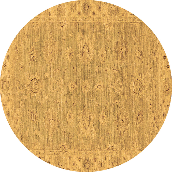Round Machine Washable Abstract Brown Modern Rug, wshabs3564brn