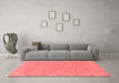 Modern Red Washable Rugs