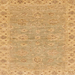 Square Abstract Orange Modern Rug, abs3564