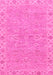 Machine Washable Abstract Pink Modern Rug, wshabs3564pnk