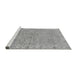 Sideview of Machine Washable Abstract Gray Modern Rug, wshabs3564gry