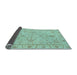 Sideview of Abstract Light Blue Modern Rug, abs3565lblu