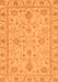 Machine Washable Abstract Orange Modern Area Rugs, wshabs3565org