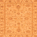 Square Abstract Orange Modern Rug, abs3565org