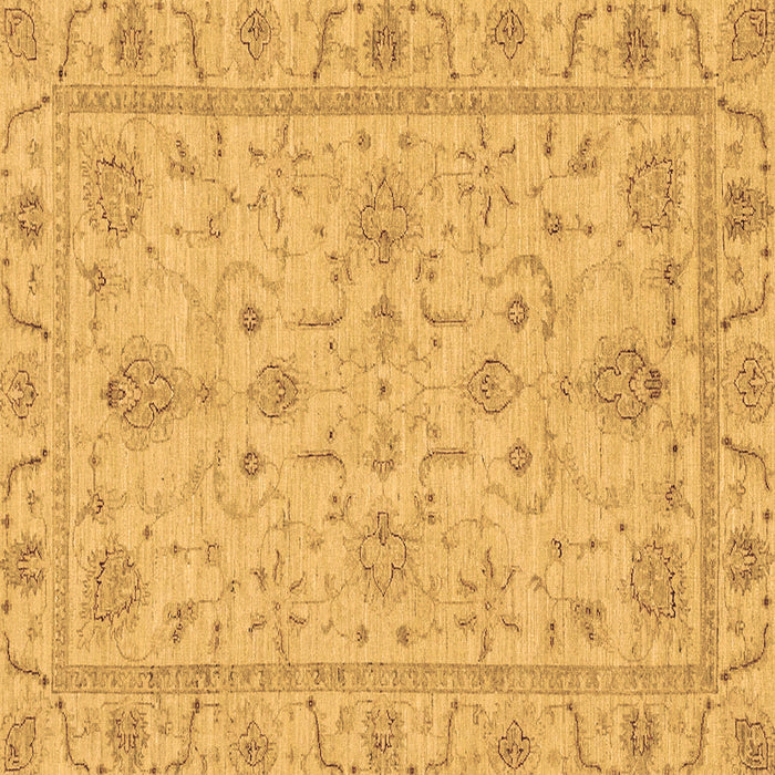 Square Abstract Brown Modern Rug, abs3565brn