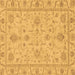 Square Abstract Brown Modern Rug, abs3565brn