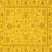 Square Abstract Yellow Modern Rug, abs3565yw