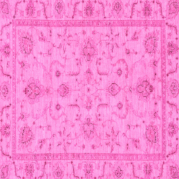 Square Machine Washable Abstract Pink Modern Rug, wshabs3565pnk