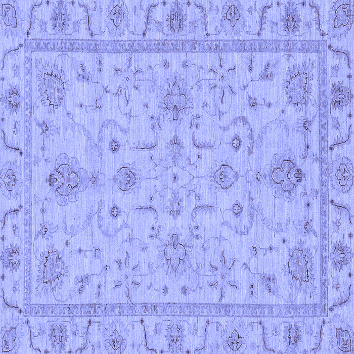 Square Abstract Blue Modern Rug, abs3565blu