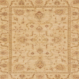 Square Machine Washable Abstract Orange Rug, wshabs3565