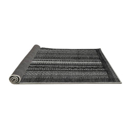Sideview of Abstract Gray Modern Rug, abs3566gry