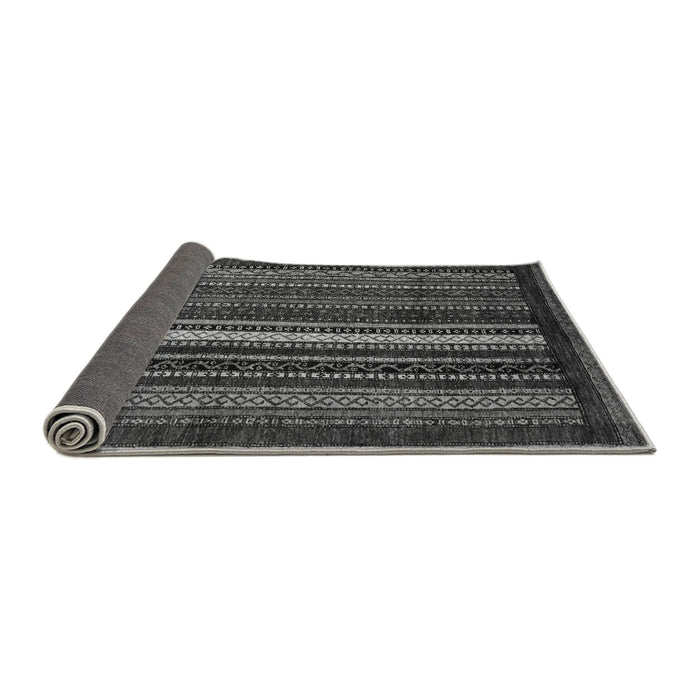 Sideview of Abstract Gray Modern Rug, abs3566gry