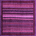 Square Abstract Purple Modern Rug, abs3566pur