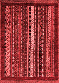 Abstract Red Modern Rug, abs3566red