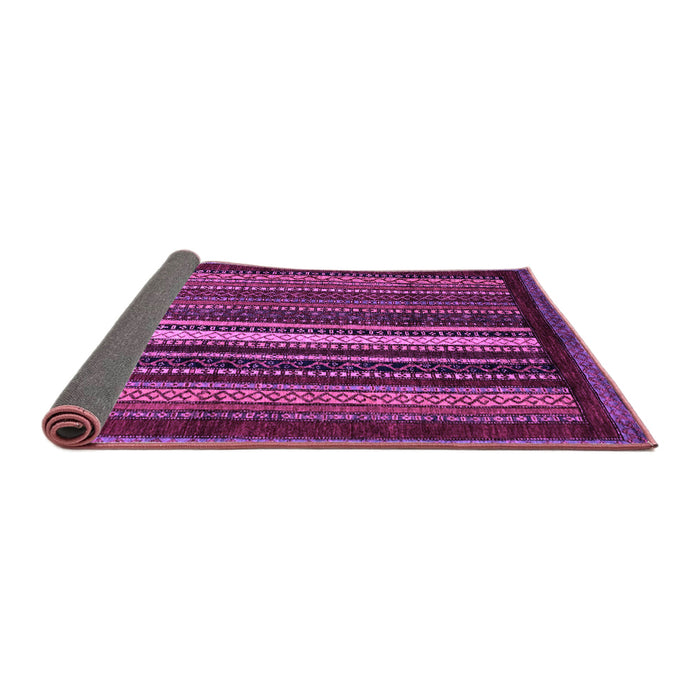 Sideview of Abstract Purple Modern Rug, abs3566pur