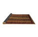 Sideview of Abstract Brown Modern Rug, abs3566brn