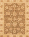 Machine Washable Abstract Orange Rug, wshabs3567