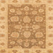 Square Abstract Orange Modern Rug, abs3567