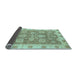 Sideview of Abstract Light Blue Modern Rug, abs3567lblu