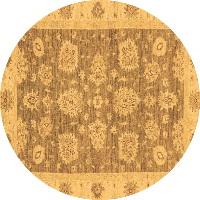 Round Machine Washable Abstract Brown Modern Rug, wshabs3567brn