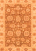 Abstract Orange Modern Rug, abs3567org