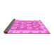 Sideview of Abstract Purple Modern Rug, abs3567pur