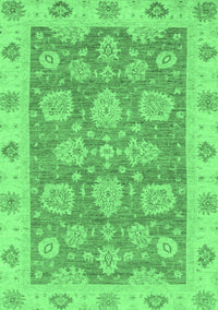 Abstract Emerald Green Modern Rug, abs3567emgrn