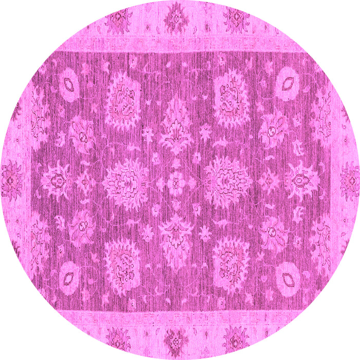 Round Machine Washable Abstract Purple Modern Area Rugs, wshabs3567pur
