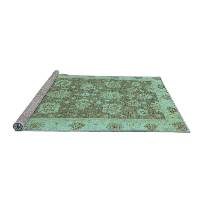 Sideview of Machine Washable Abstract Light Blue Modern Rug, wshabs3567lblu