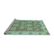 Sideview of Machine Washable Abstract Light Blue Modern Rug, wshabs3567lblu