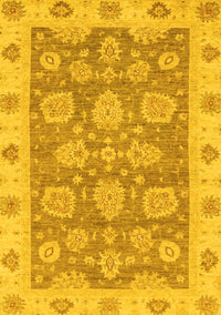 Abstract Yellow Modern Rug, abs3567yw