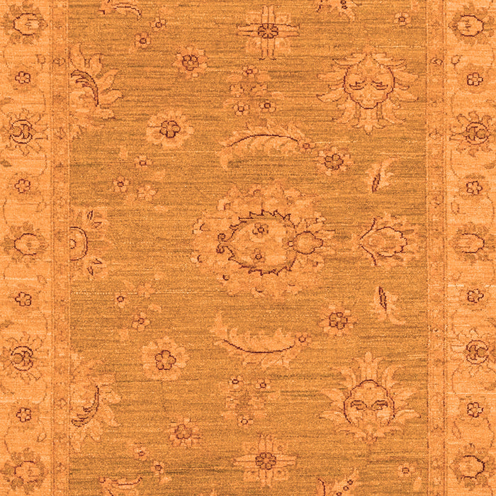 Machine Washable Oriental Orange Traditional Area Rugs, wshabs3568org