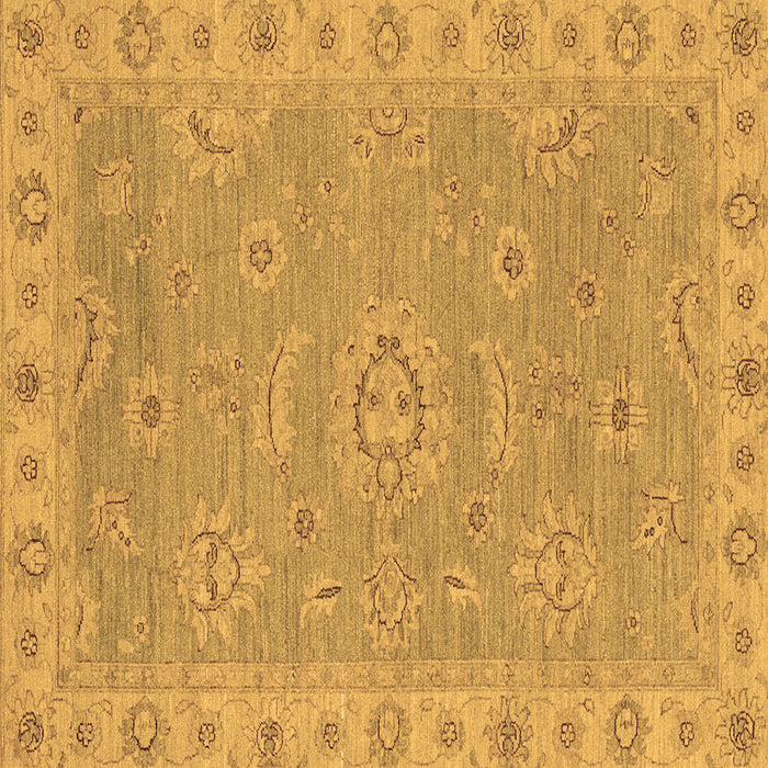 Square Oriental Brown Traditional Rug, abs3568brn