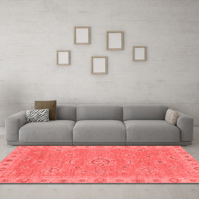 Traditional Red Washable Rugs