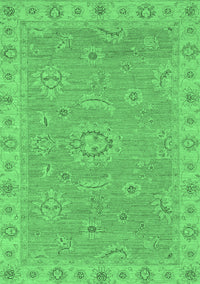 Oriental Emerald Green Traditional Rug, abs3568emgrn