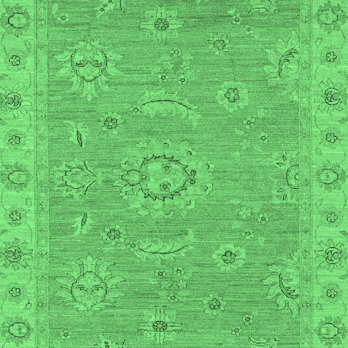 Oriental Emerald Green Traditional Rug, abs3568emgrn